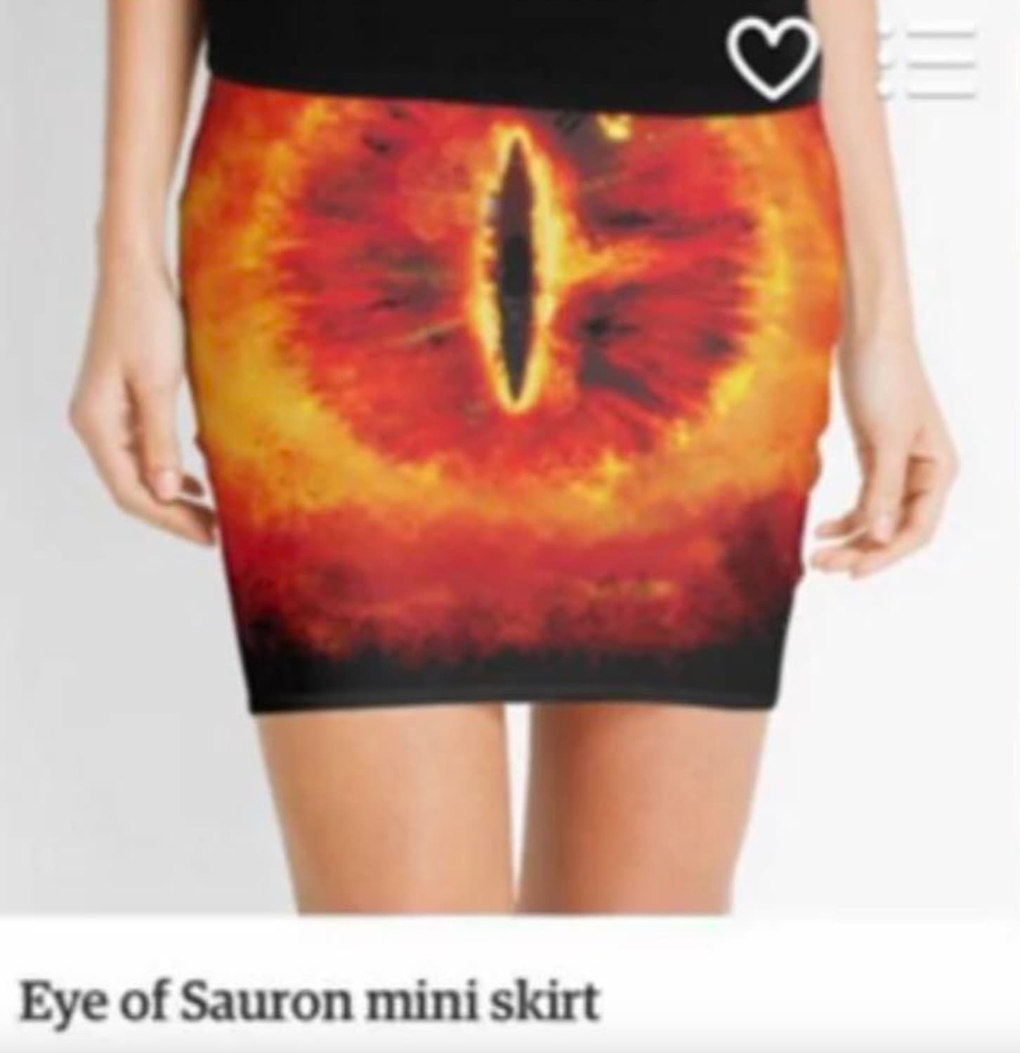 eye of sauron skirt - Eye of Sauron mini skirt